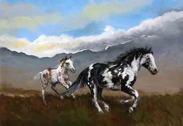 Horses Galloping