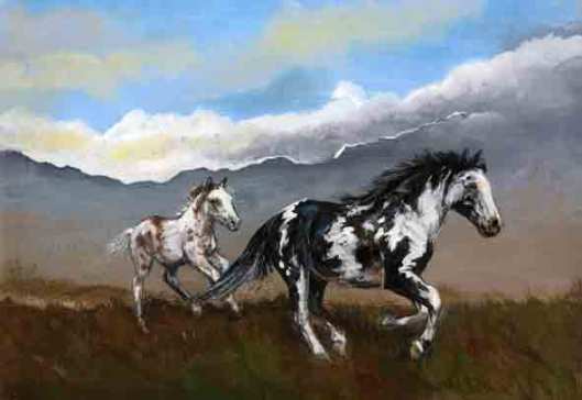 Horses Galloping