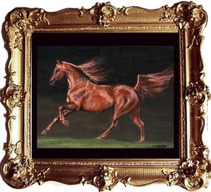 20" x 16" stretched canvas new painting