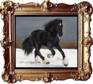 20" x 16" stretched canvas unframed