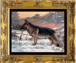 This was painted last year after a spell of snowy weather.